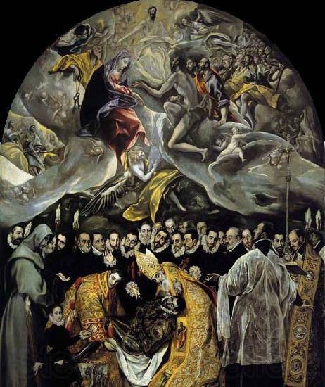 GRECO, El The Burial of the Count of Orgaz Spain oil painting art